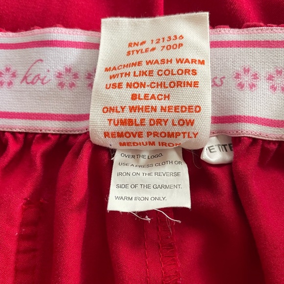 koi Red Women's Uniform Scrub Pants - Picture 6 of 7